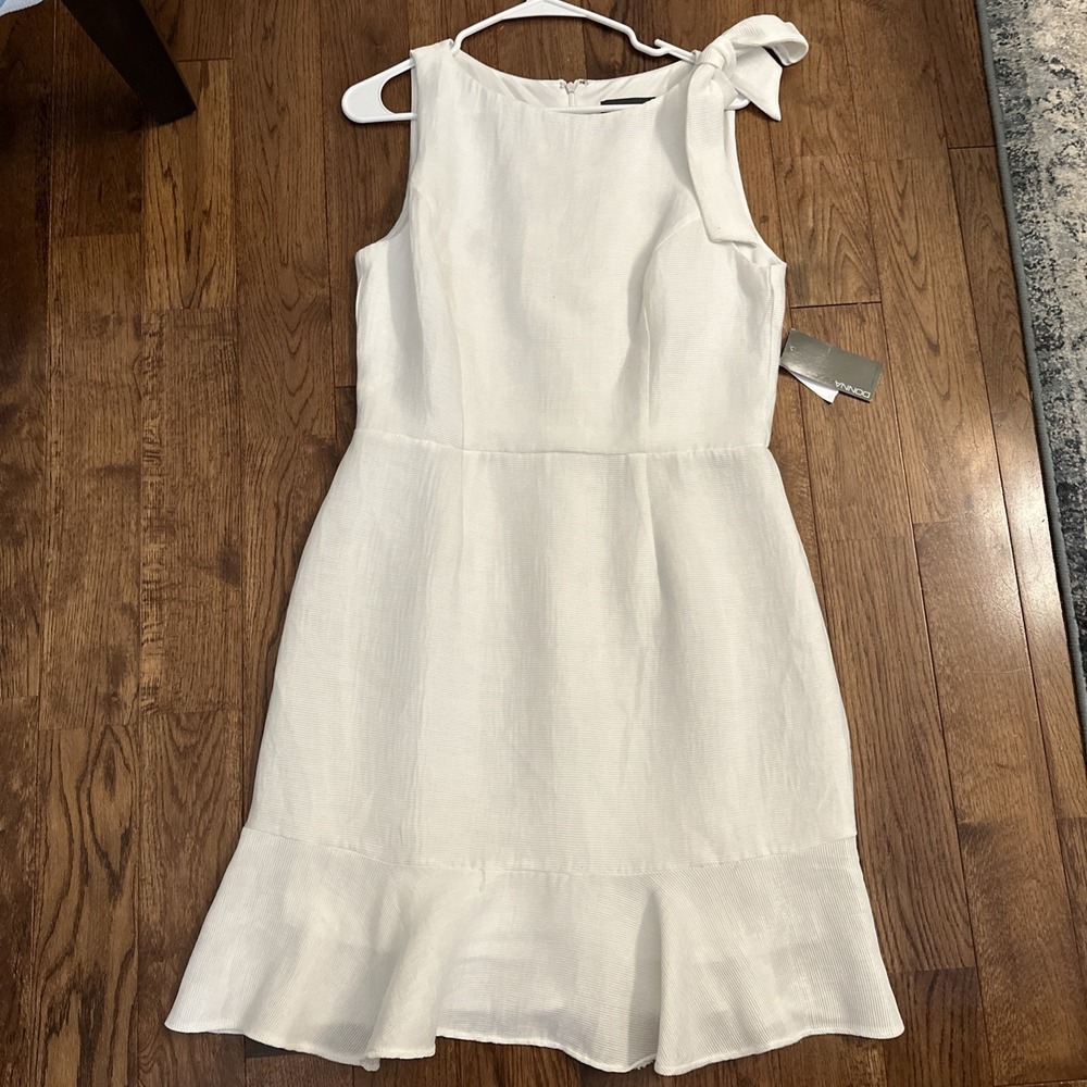Donna Ricco NY ladies Ivory multi floral‎ dress sleeveless size 10